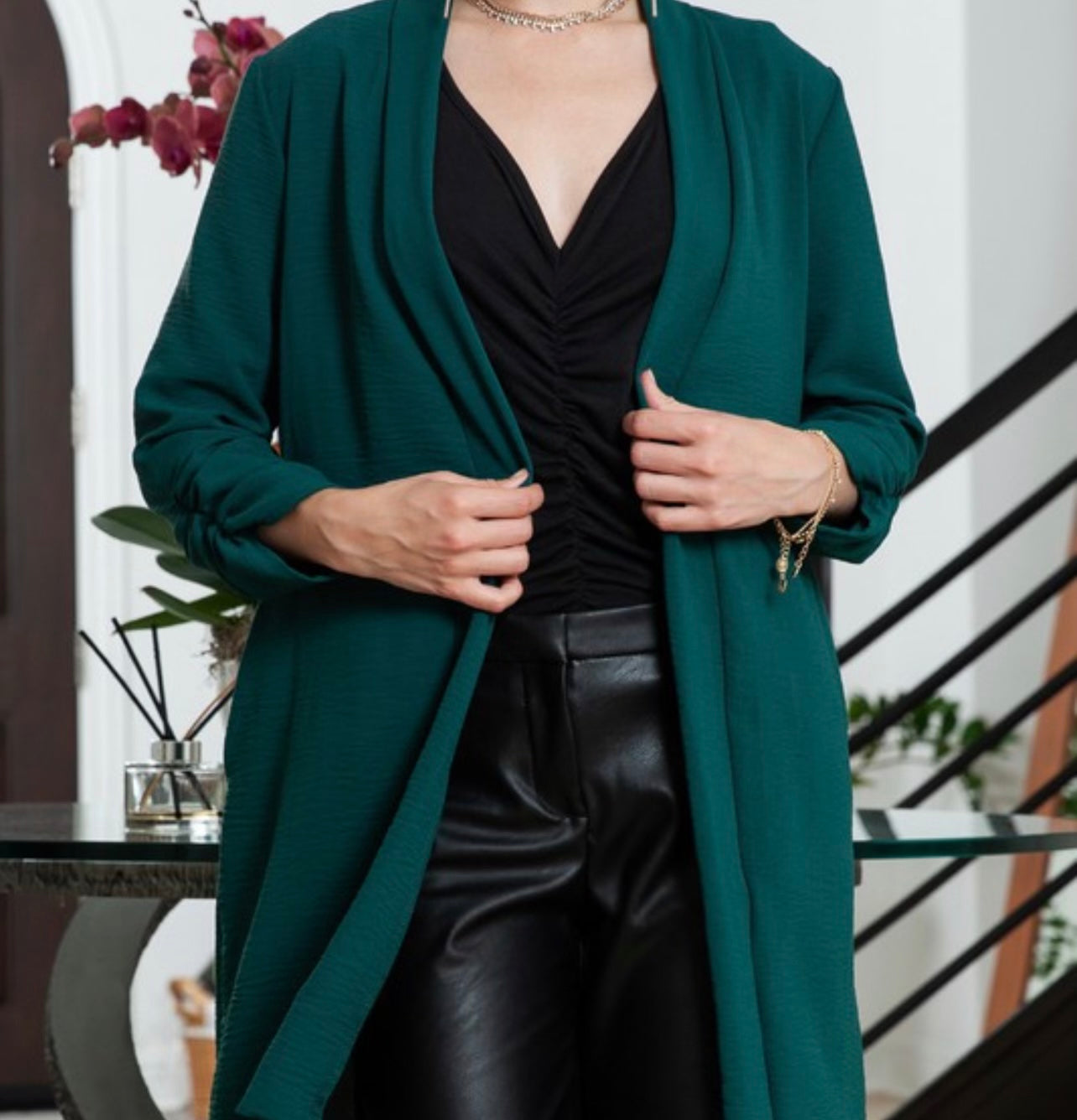 Hunter Green Cardigan