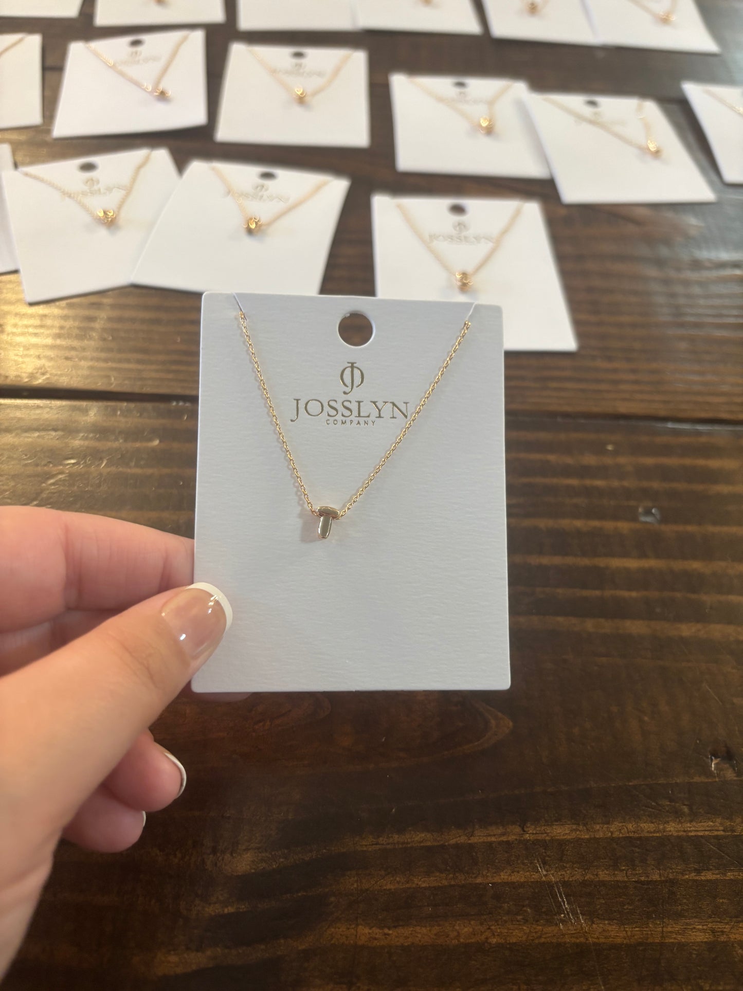 Letter necklaces
