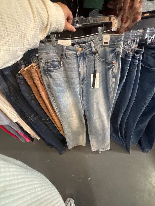 Curvy Judy Blue Tummy Control Straight