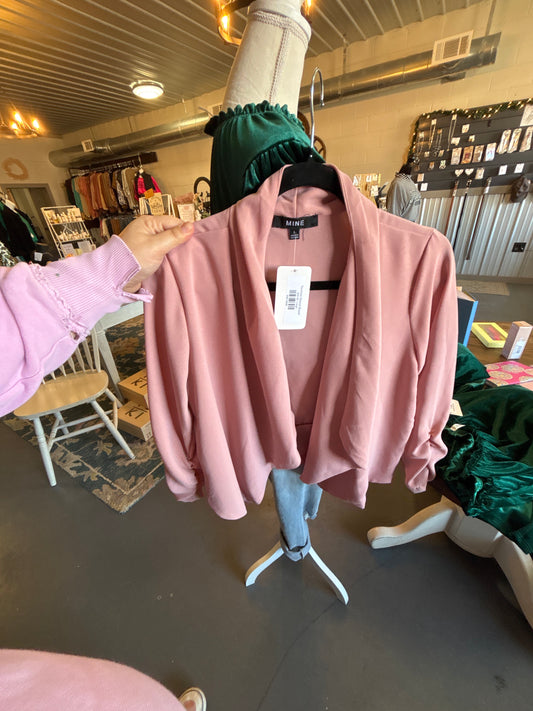 Touched sleeve blazer