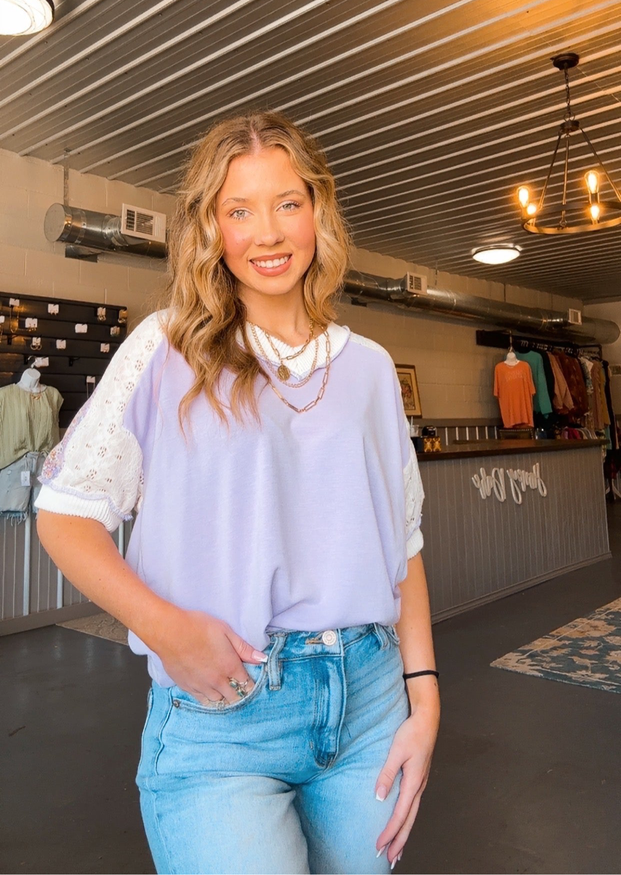 Floral Patchwork Top