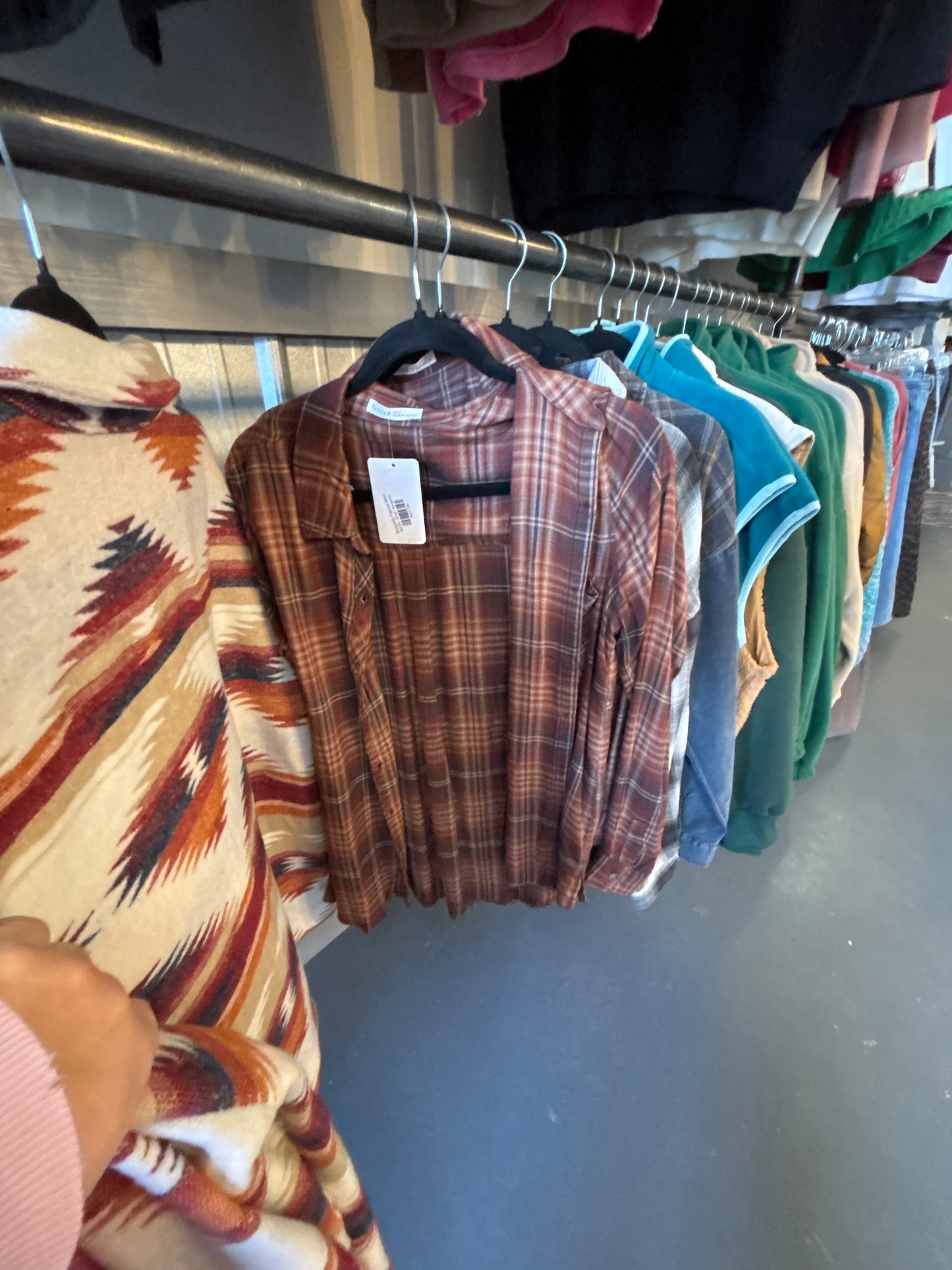 Burgundy Flannel Shirt