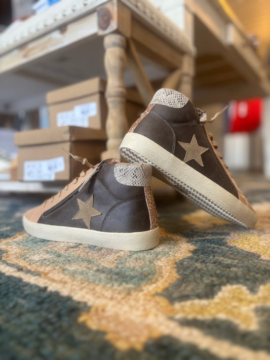 Vintage Faux Leather HT Star Sneaker