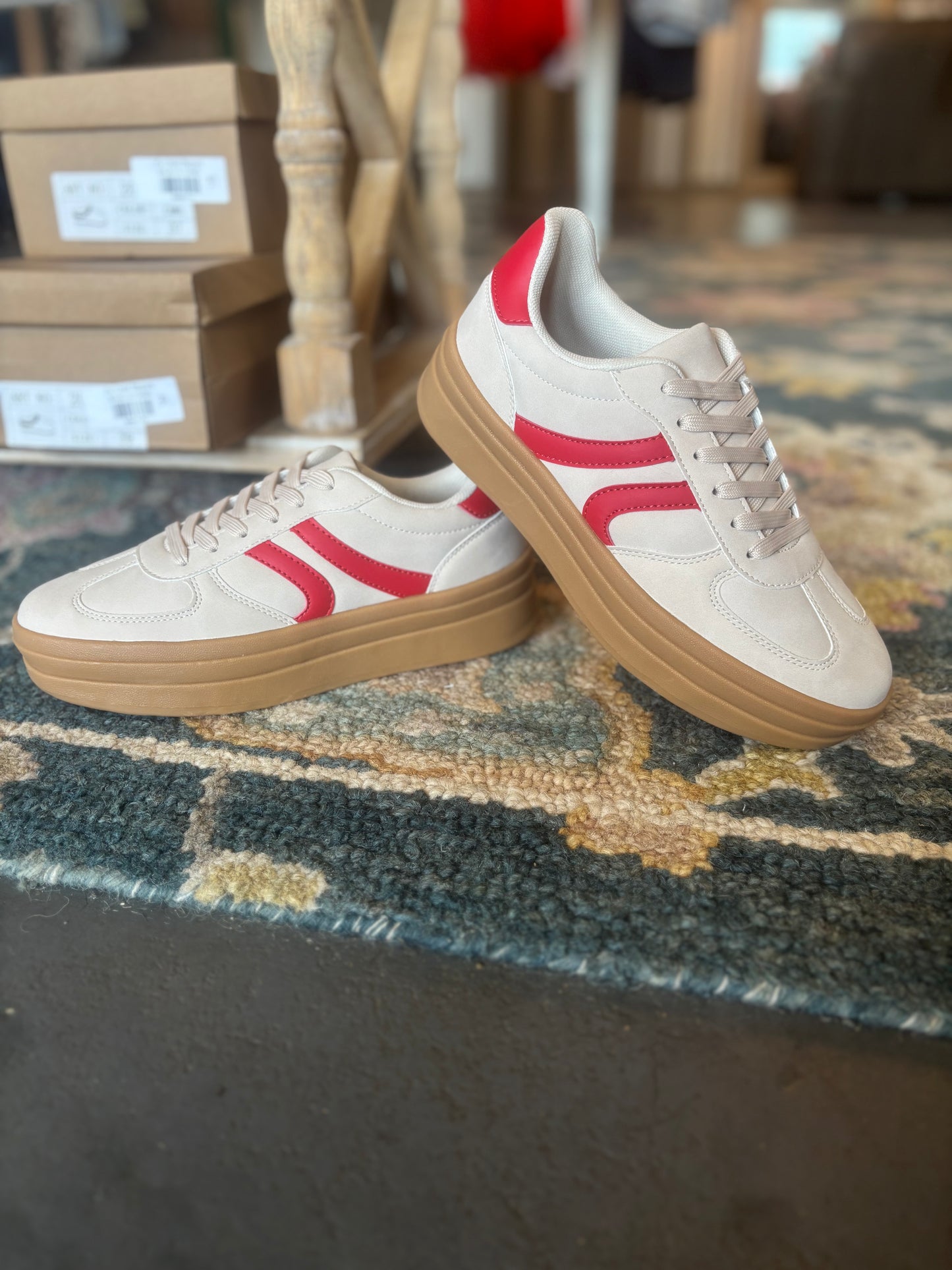 Semi Platform DB Stripe Low Sneaker