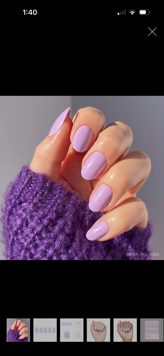 Glue on nail