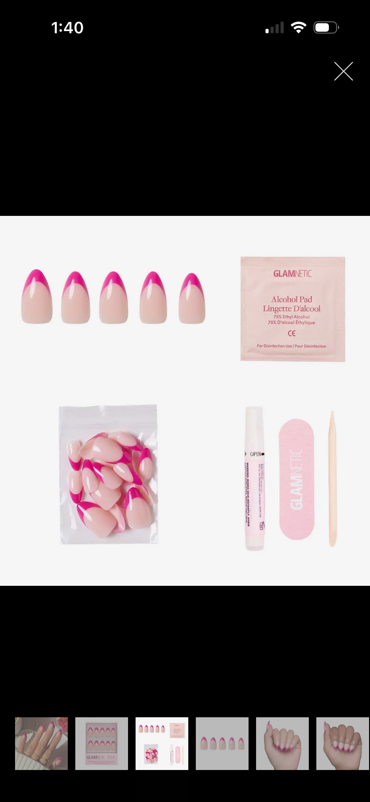 Glue on nails