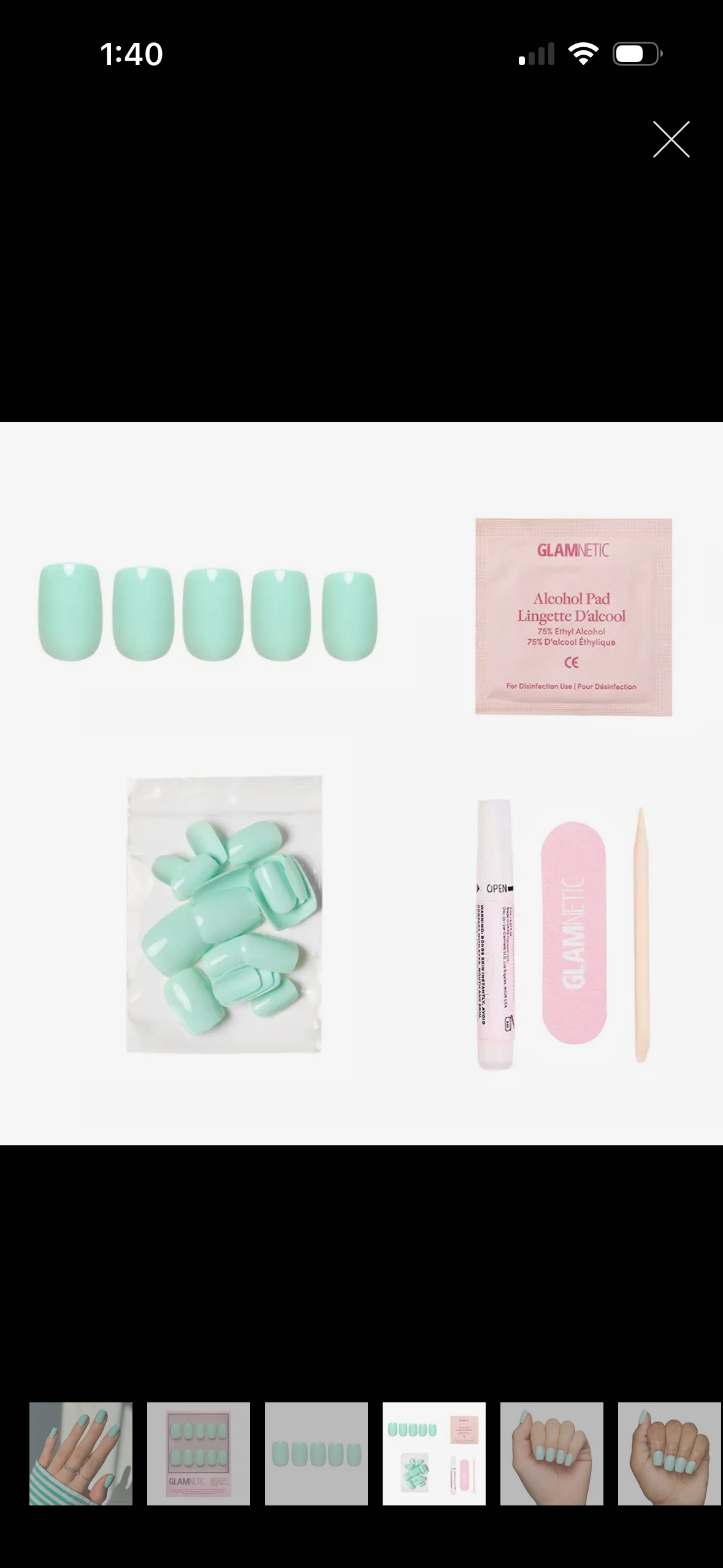 Glue on nails