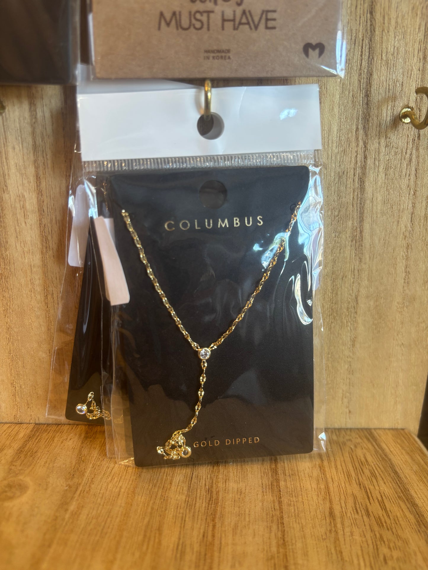 Gold Y Link Necklace