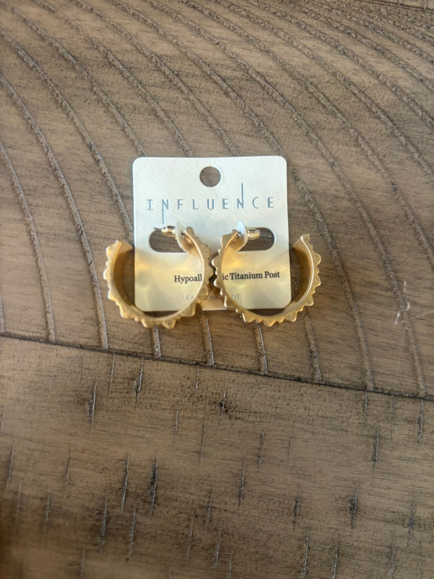 Crinkle Hoop Earrings