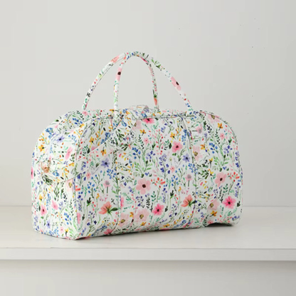 Floral Weekender Duffel Bag Travel Bag Wildflower Wanderlust