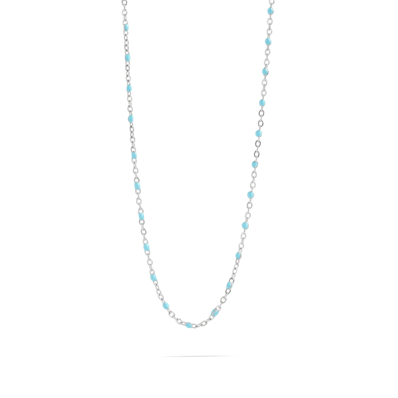 18K Gold Stainless Steel Turquoise Necklace