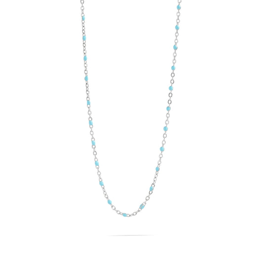 18K Gold Stainless Steel Turquoise Necklace