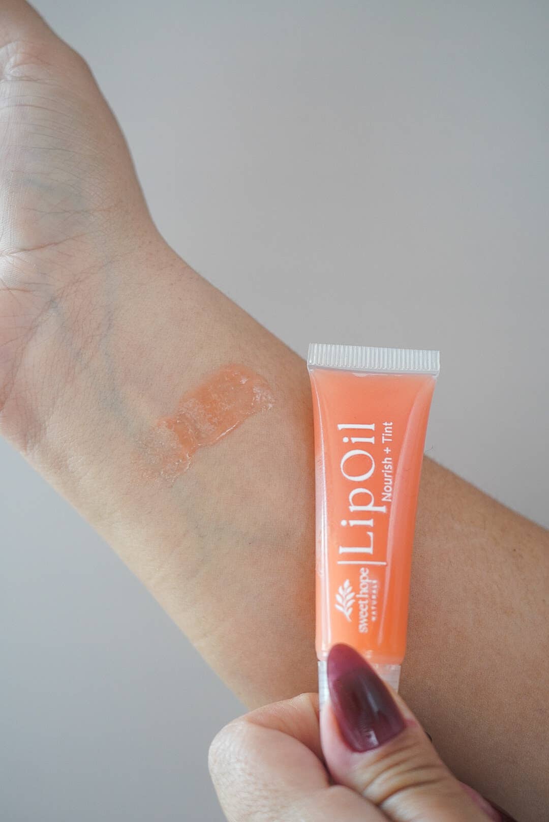Natural Lip Oil - Poppy | Nourish + Tint | Tallow & Lanolin