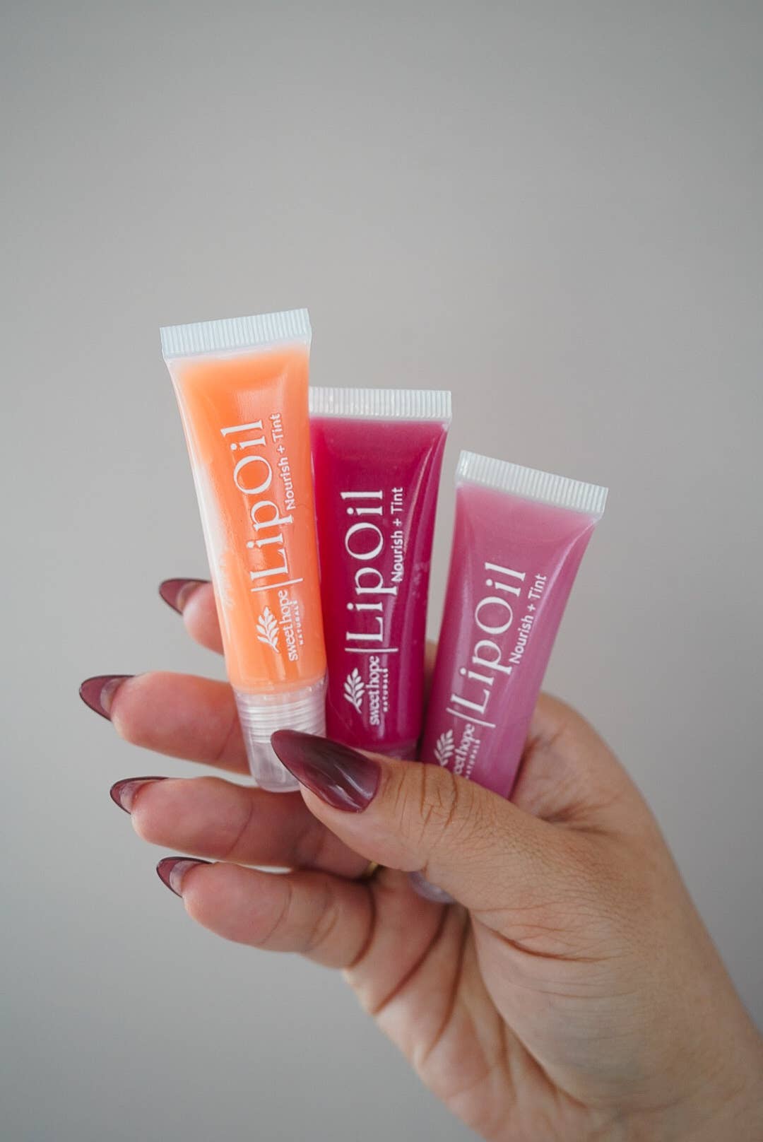 Natural Lip Oil - Poppy | Nourish + Tint | Tallow & Lanolin