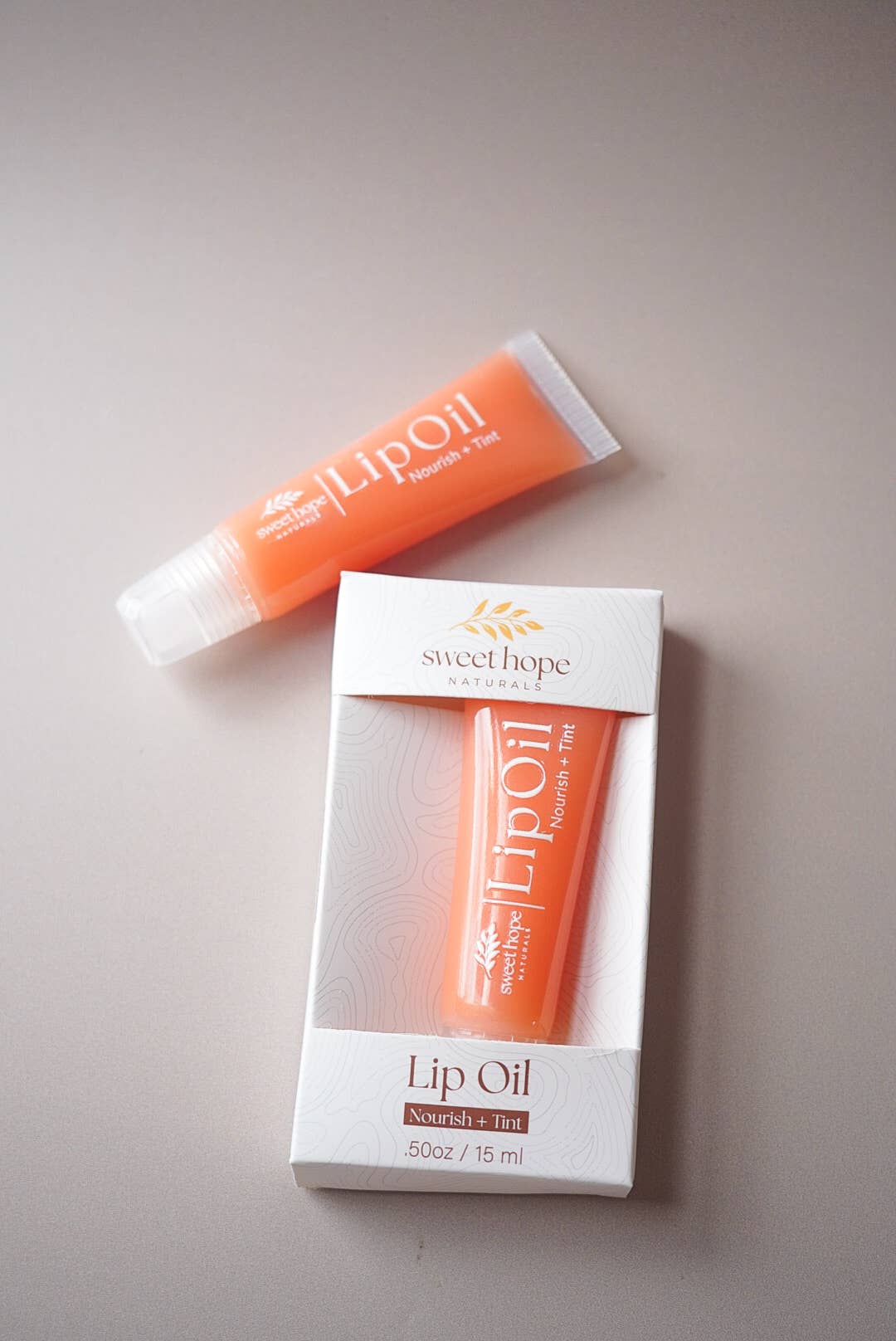Natural Lip Oil - Poppy | Nourish + Tint | Tallow & Lanolin