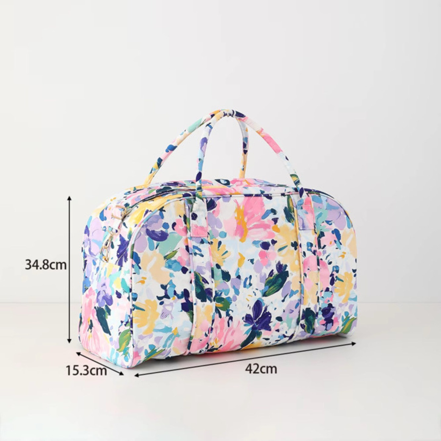 Floral Weekender Duffel Bag Travel Bag Wildflower Wanderlust