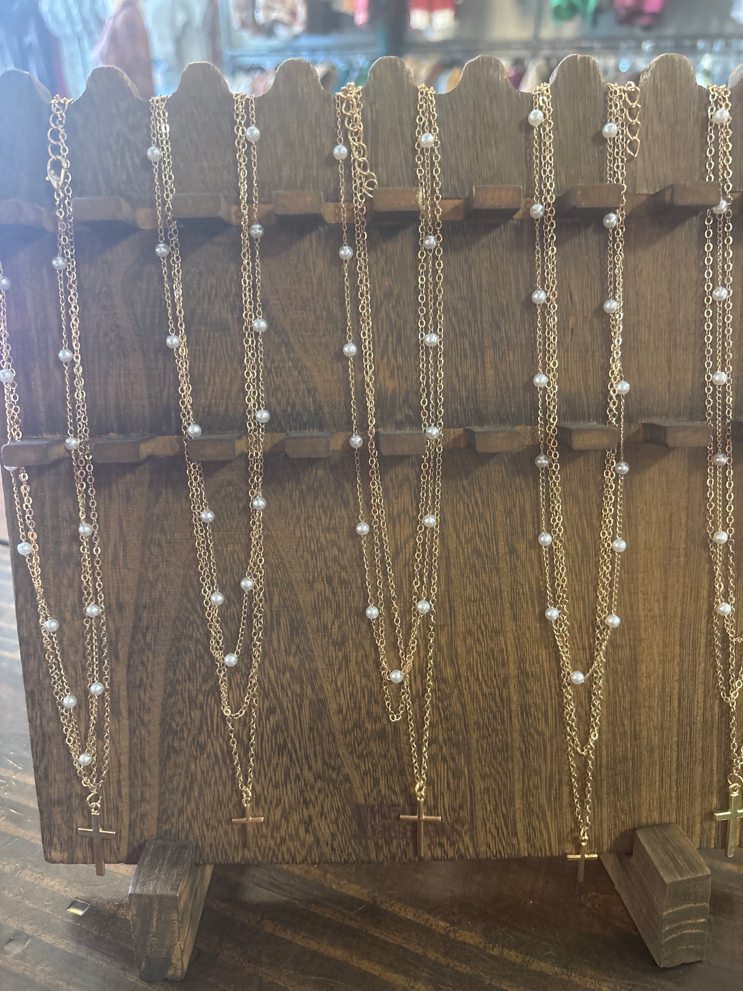 Gold layered necklace