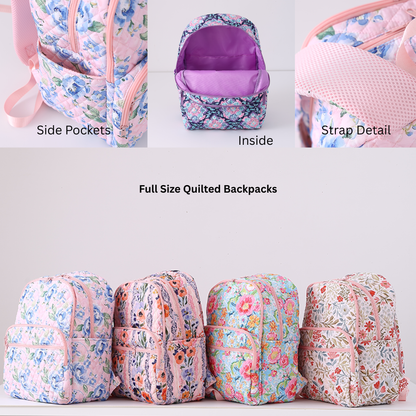 Quilted Full Size Backpack Carolina Sprints