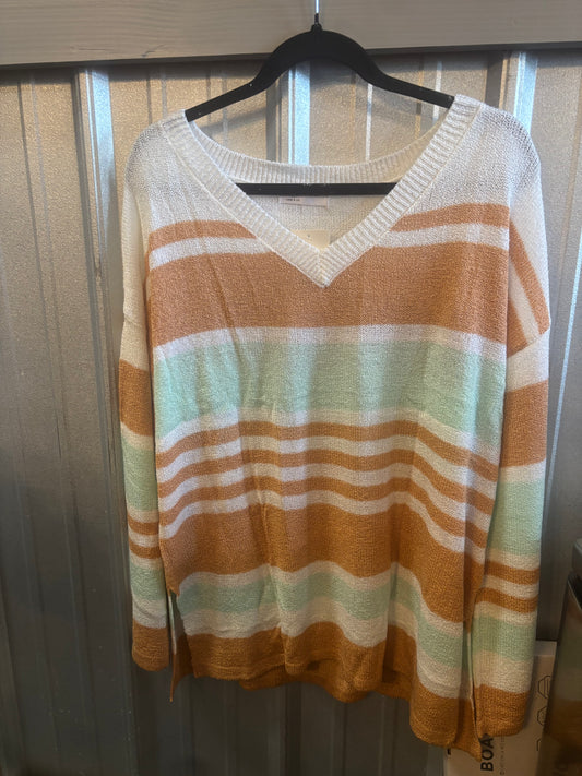 Samira color-block V-neck Sweater