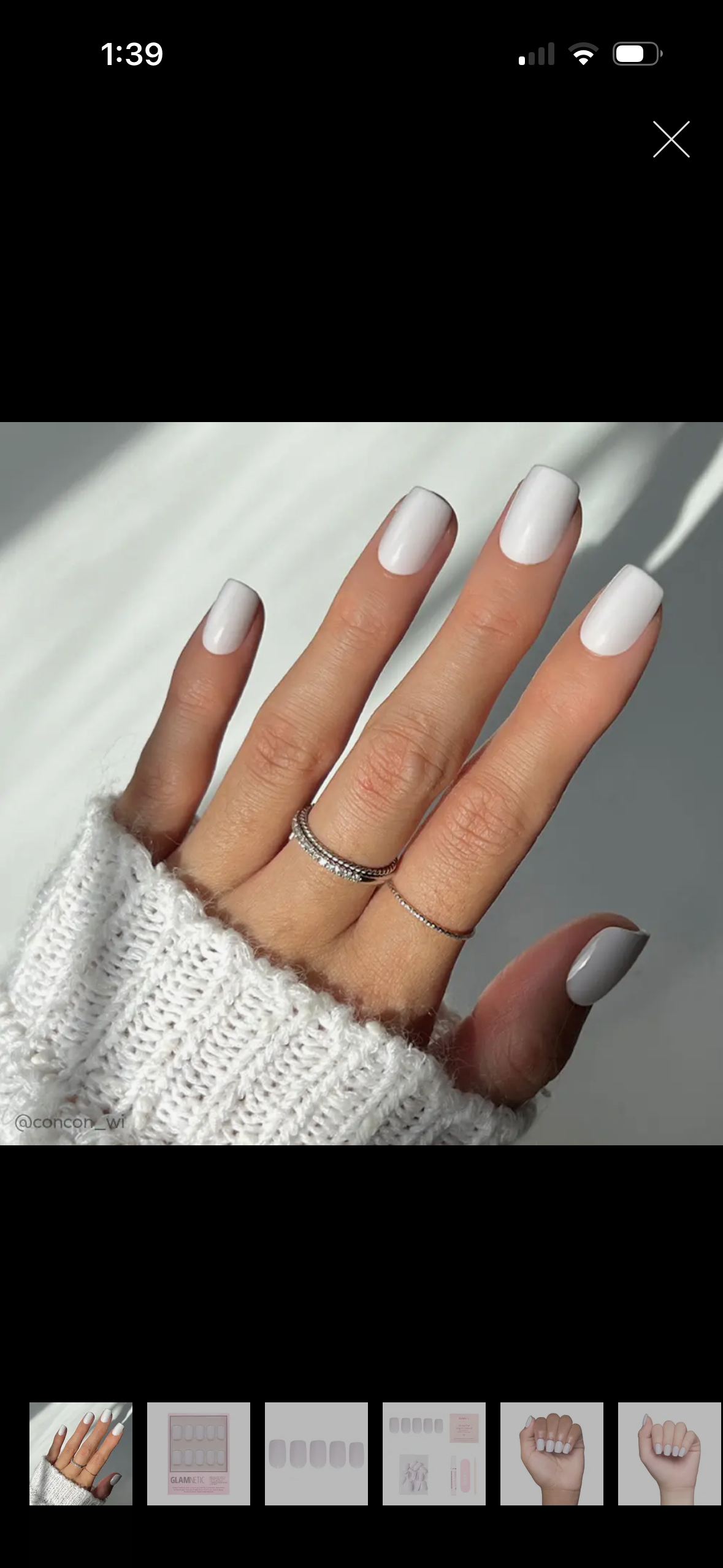 Glue on nail