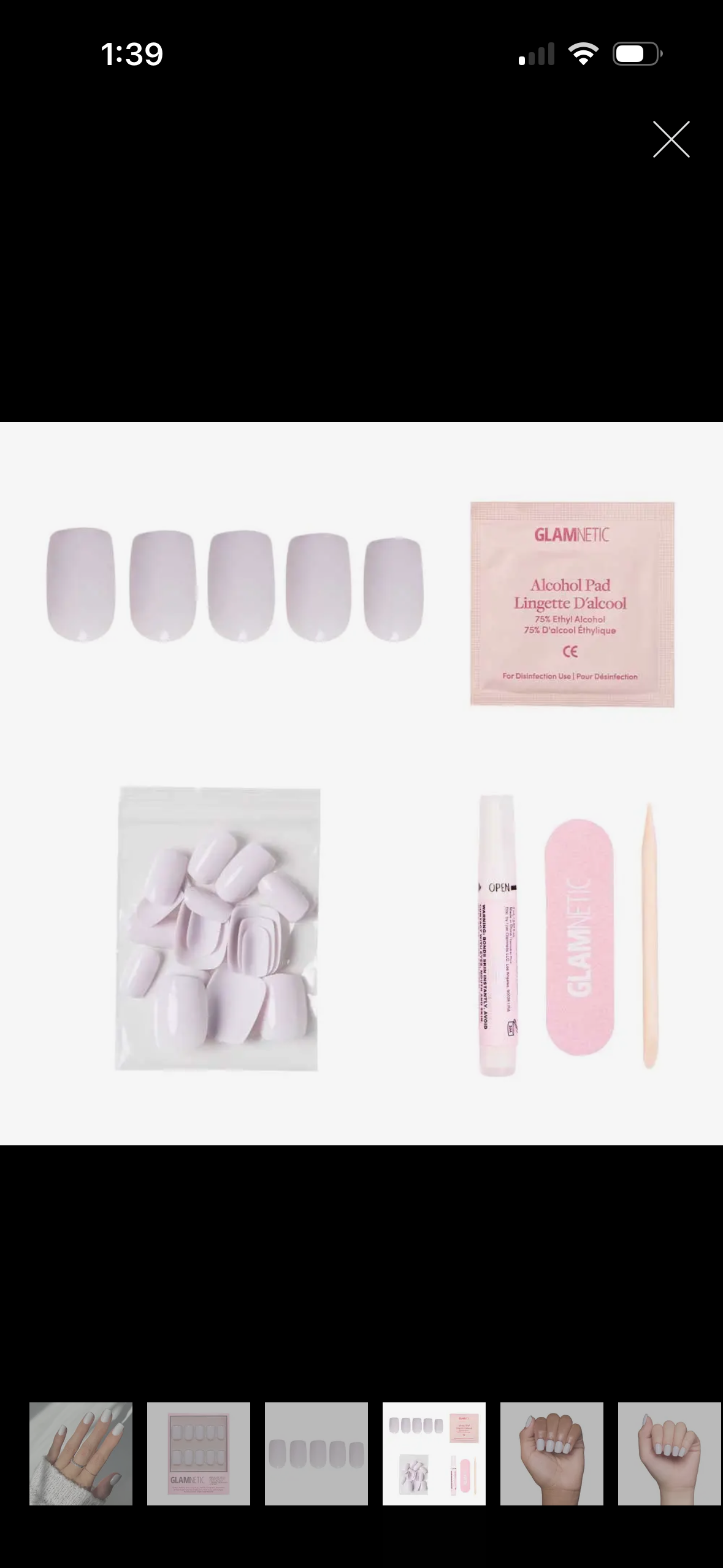 Glue on nail