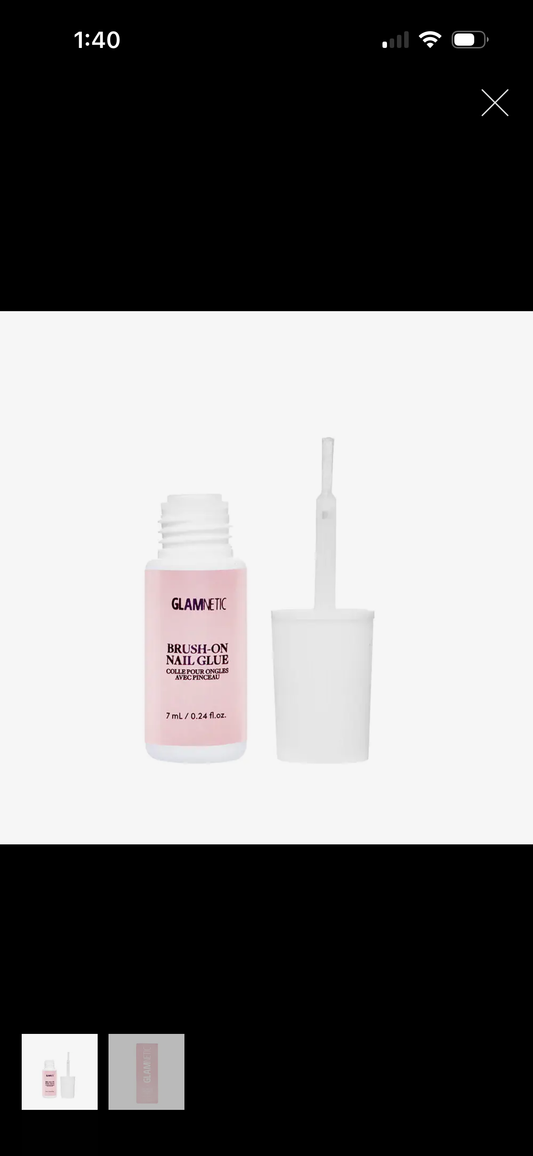 Brush on nail glue