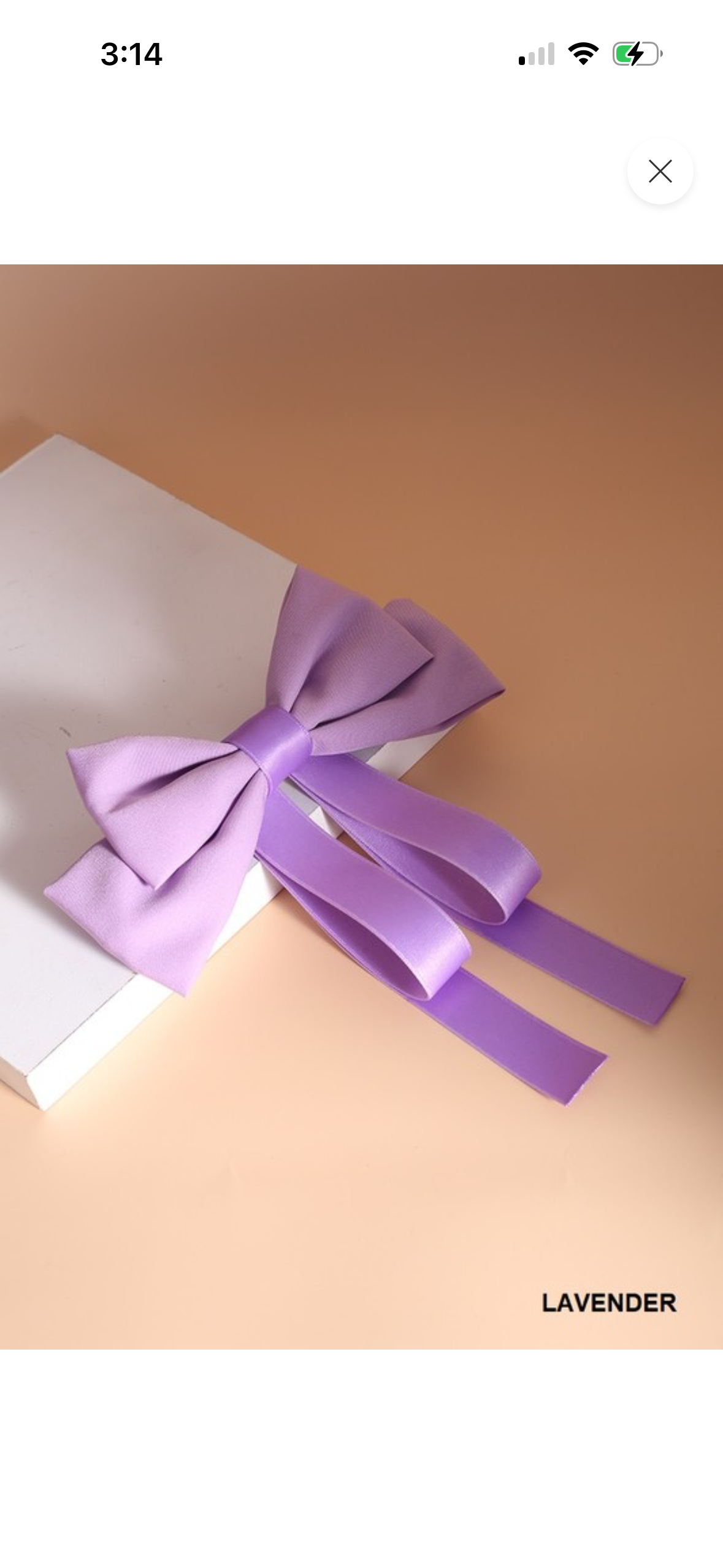 Silk satin bow tie clips
