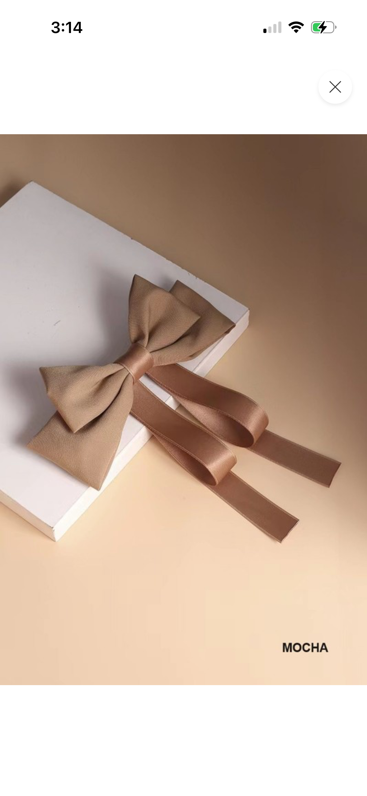 Silk satin bow tie clips