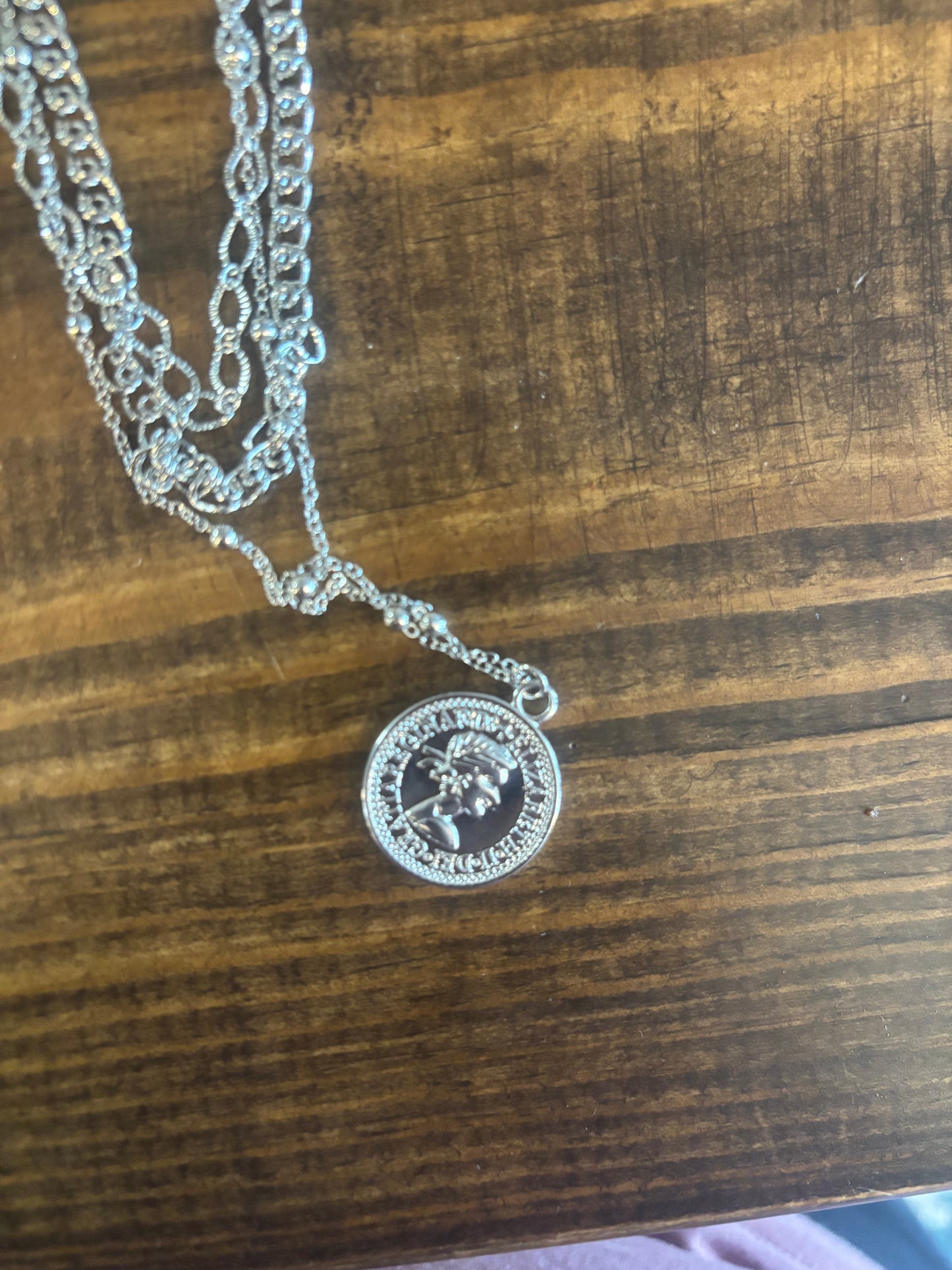 Sliver Three Layered Necklace