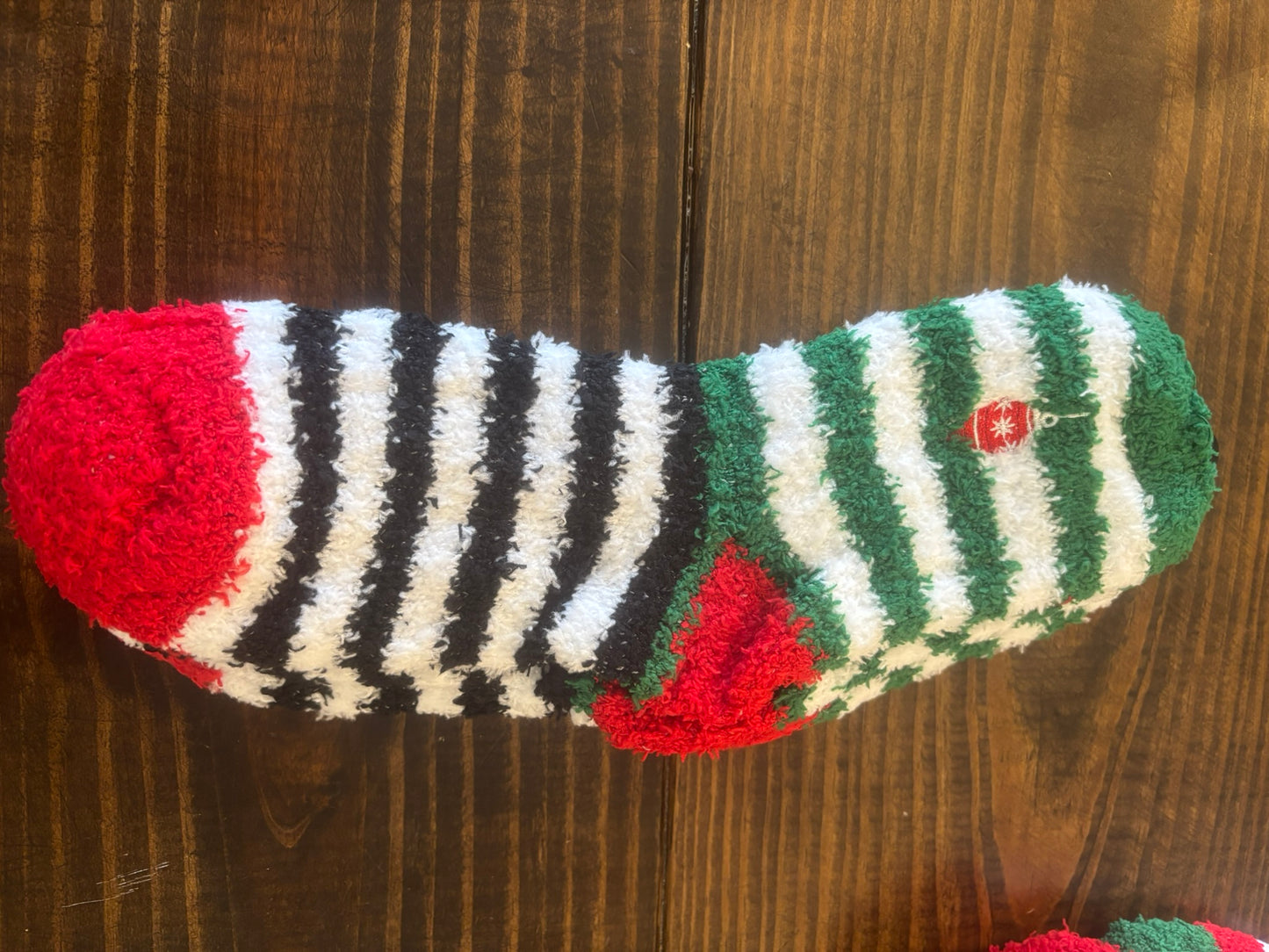 Fuzzy Christmas Socks