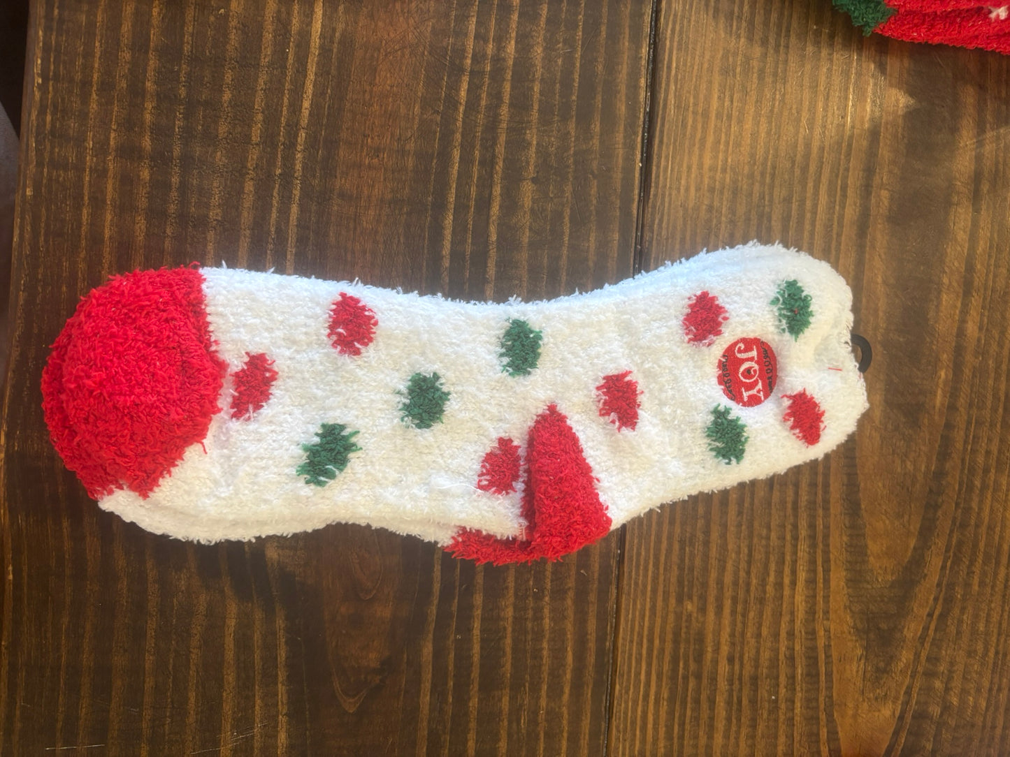 Fuzzy Christmas Socks