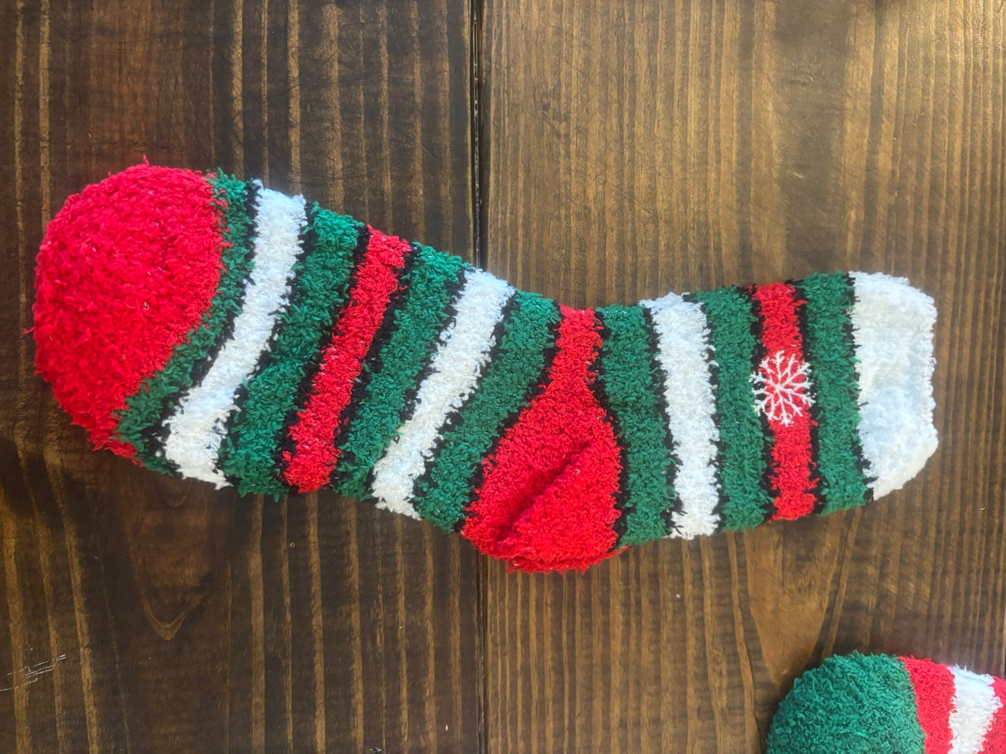 Fuzzy Christmas Socks