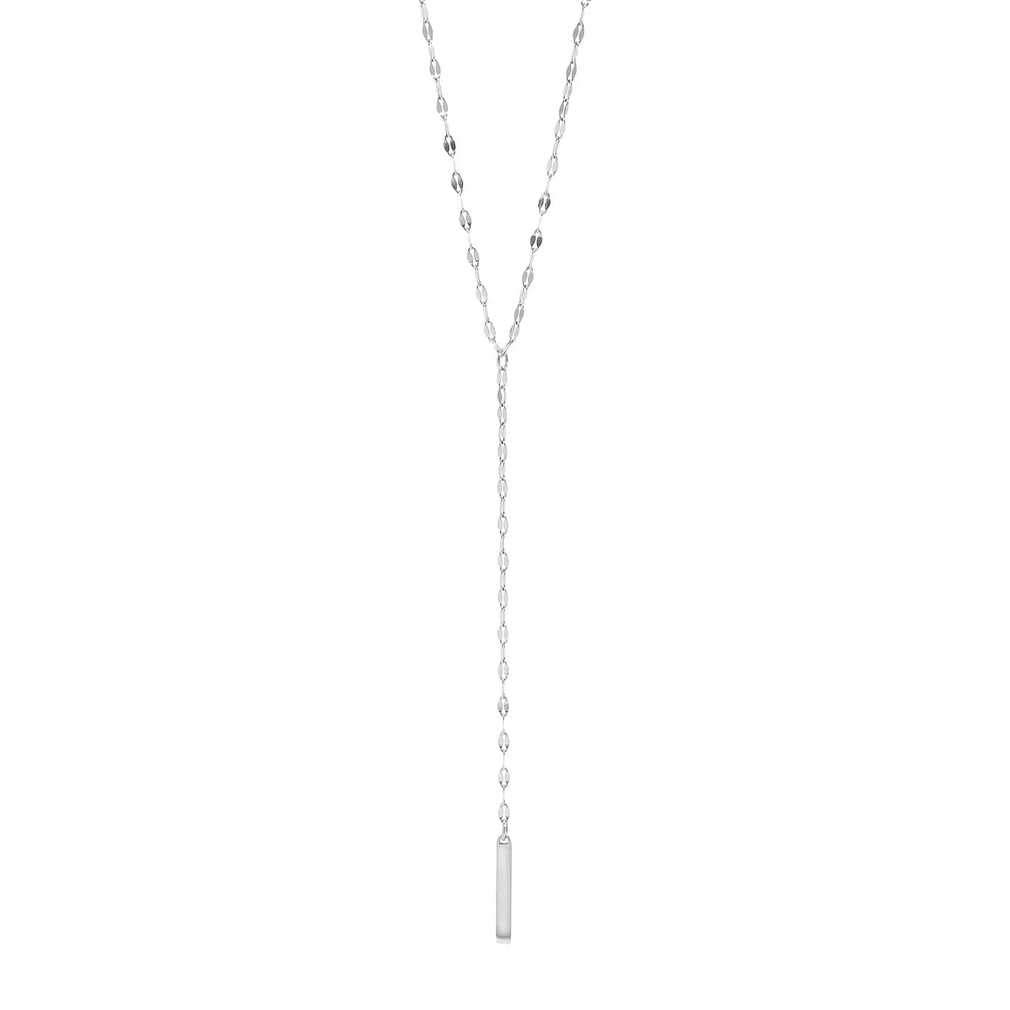 Y- Bar Pendant Lariat Necklace