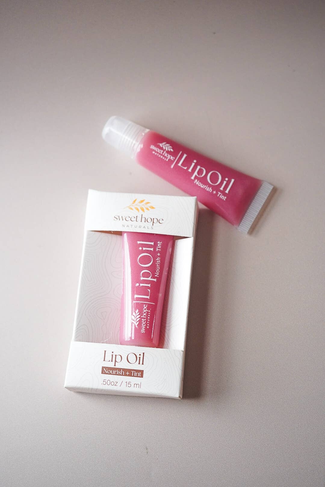 Natural Lip Oil - Zinnia | Nourish + Tint | Tallow & Lanolin