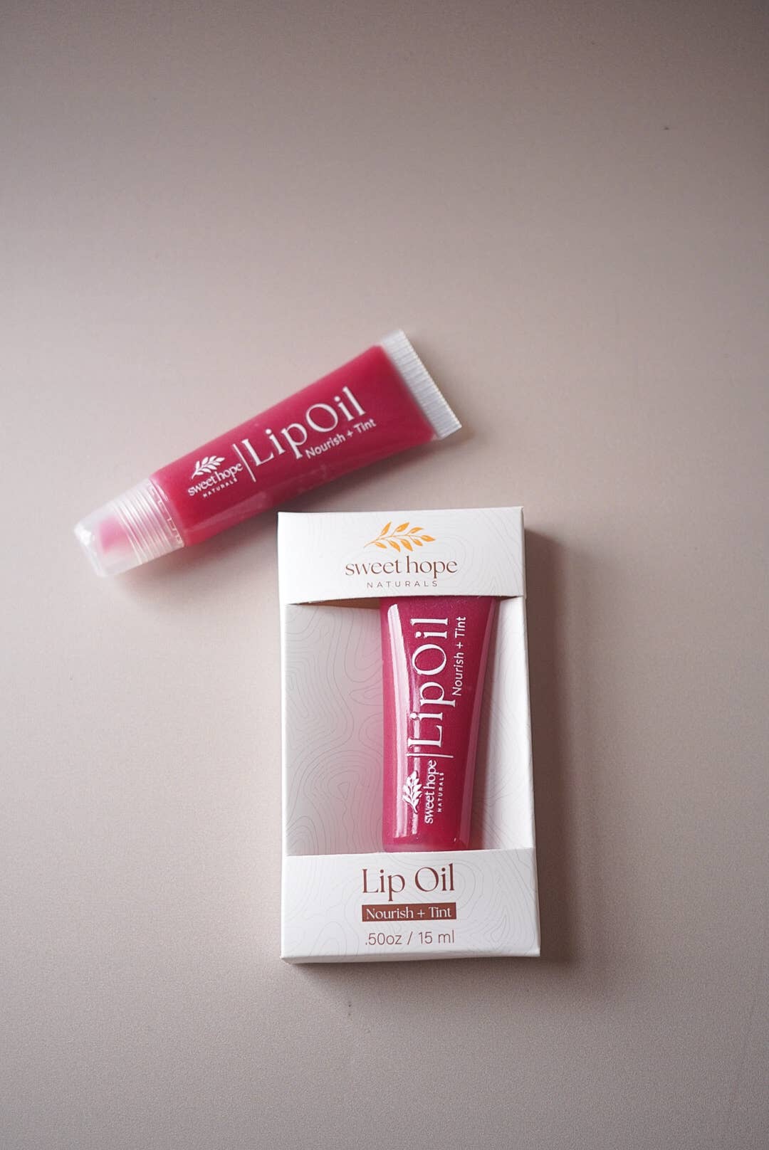 Natural Lip Oil - Dahlia | Nourish + Tint | Tallow & Lanolin