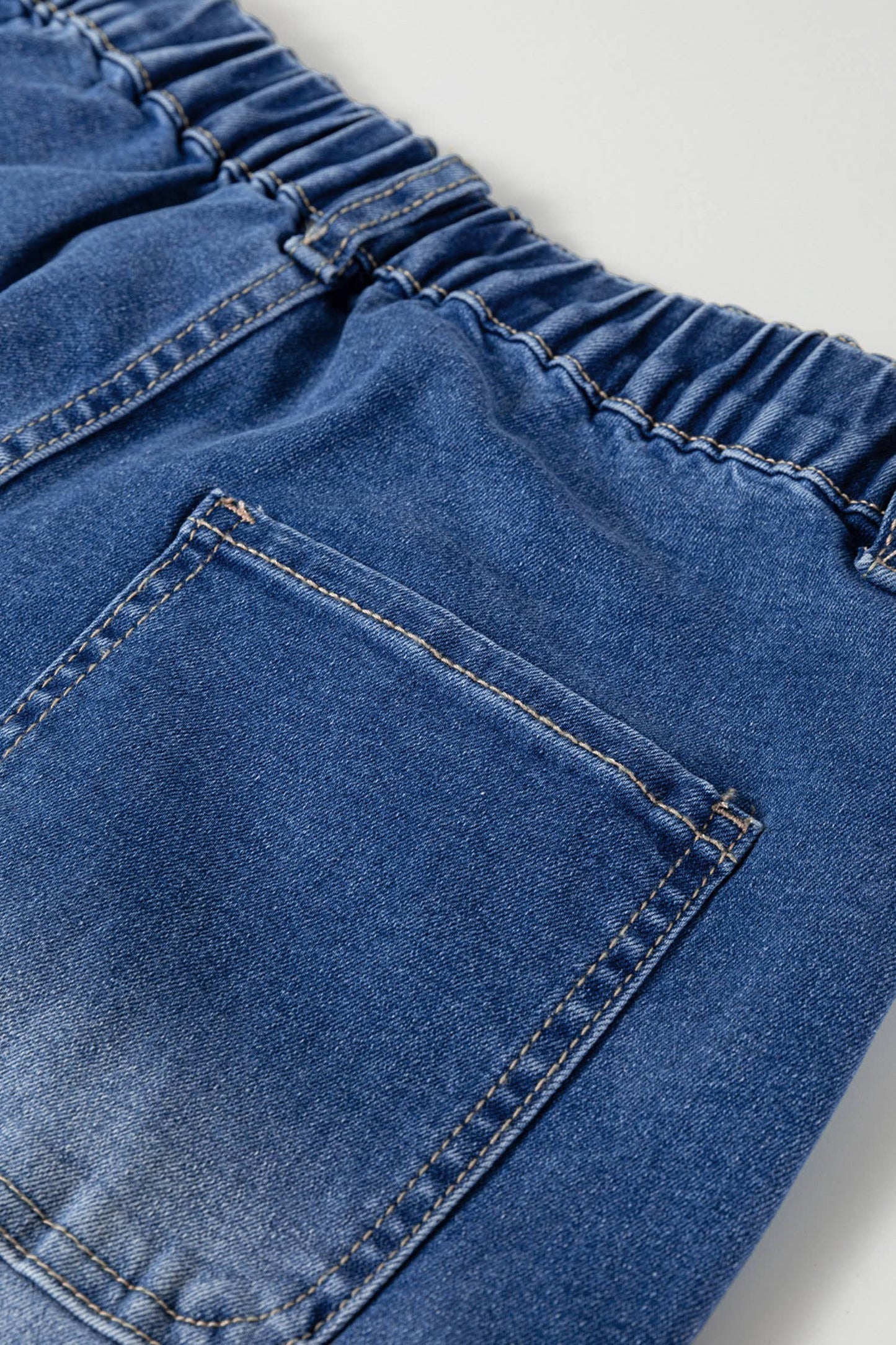 Buttons Front Tapered Casual Loose Fit Jeans