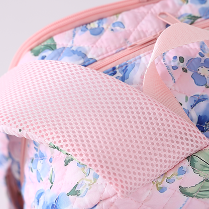 Quilted Full Size Backpack Bluebell Voyage