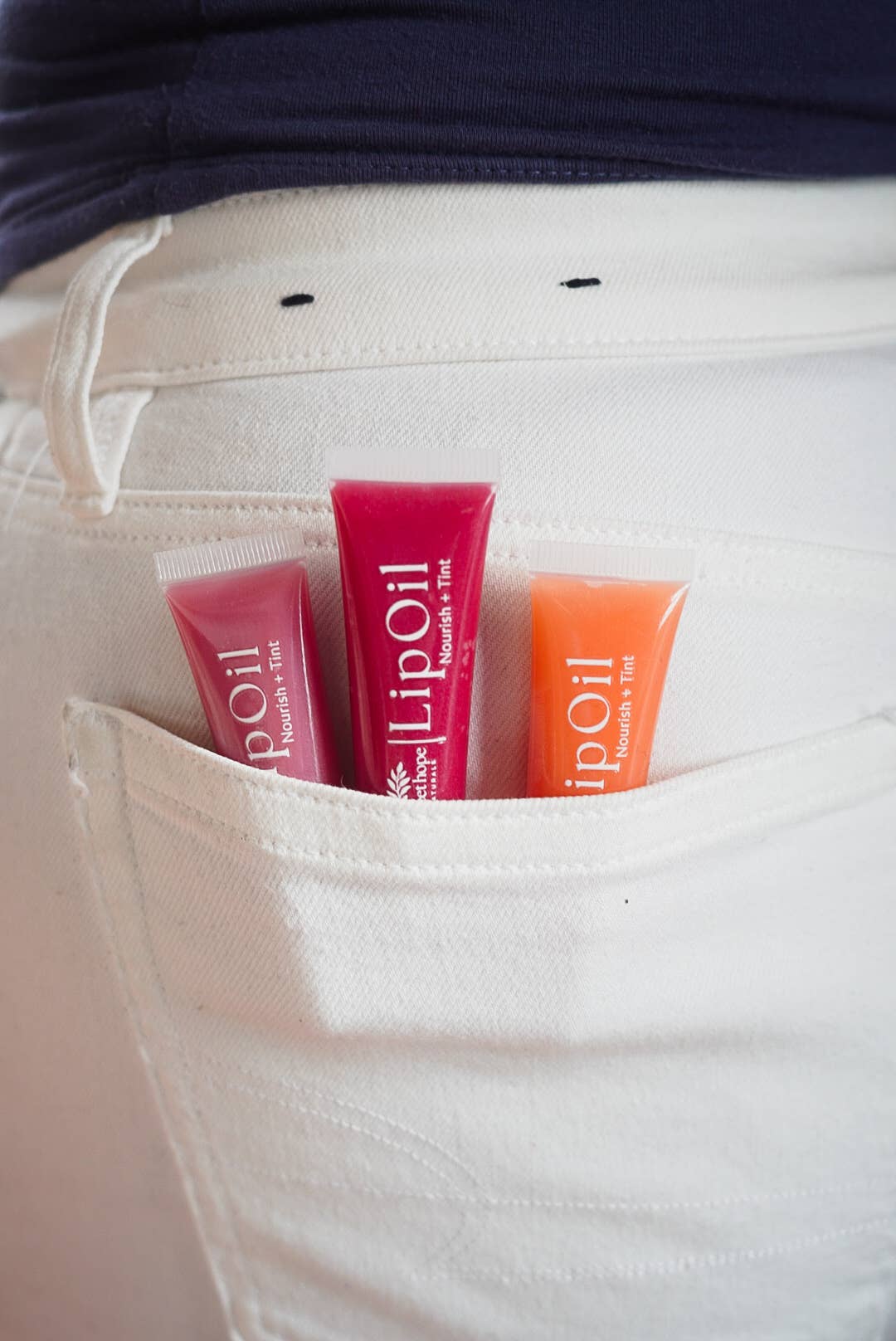 Natural Lip Oil - Zinnia | Nourish + Tint | Tallow & Lanolin
