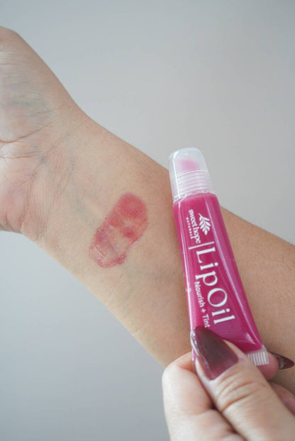 Natural Lip Oil - Dahlia | Nourish + Tint | Tallow & Lanolin