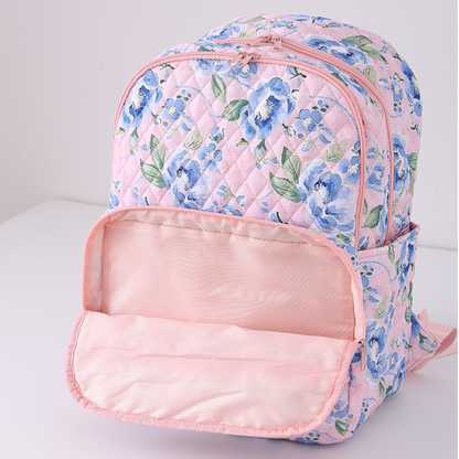Quilted Full Size Backpack Bluebell Voyage